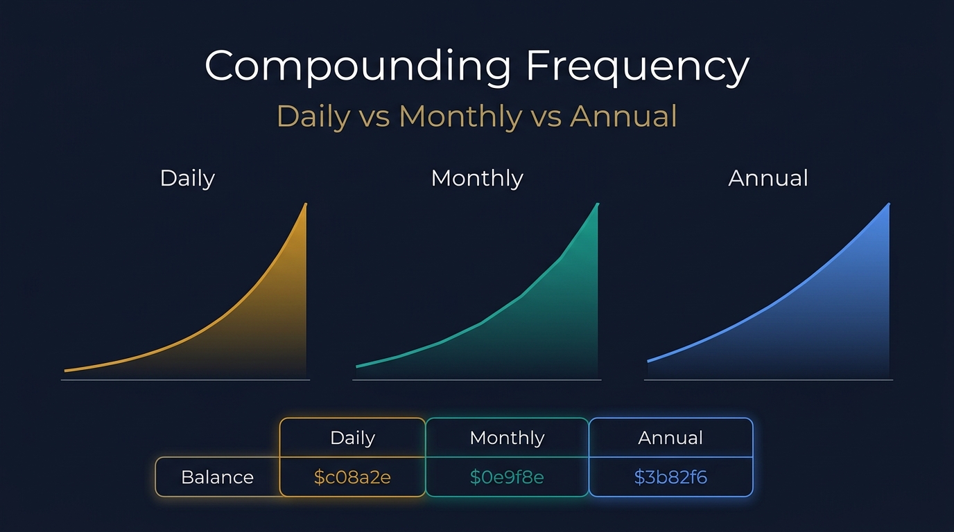 How Often Should Interest Compound? Daily vs. Monthly vs. Annual