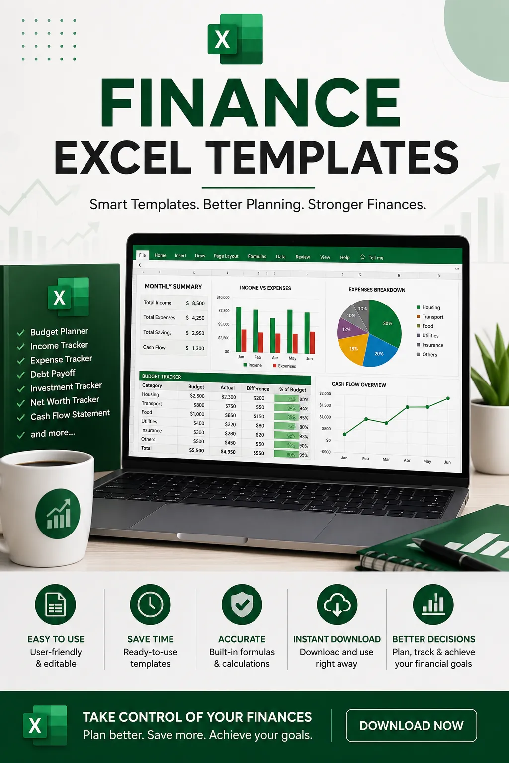 Finance Excel Templates: Free Download for Budgeting, Investing & More