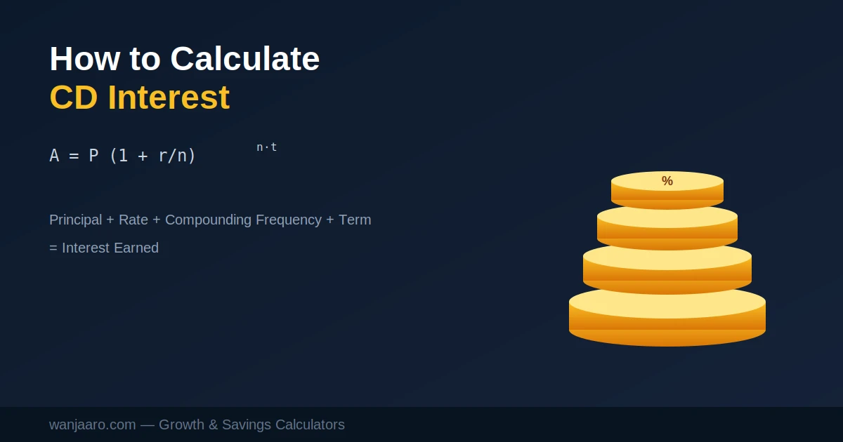 How to Calculate CD Interest: Formula, Examples, and APY Explained